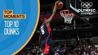 Top 10 Olympic Dunks  Top Moments [upl. by Yerag]