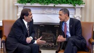 President Obama Meets with Amir Hamad Bin Khalifa AlThani [upl. by Alic367]