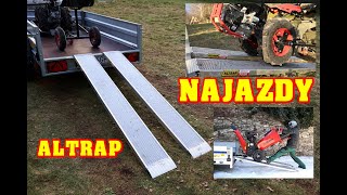 Polskie najazdy aluminiowe ALTRAP  Nośność 1500kg Na traktorek quad sprzęty ogrodowe itp TEST [upl. by Naoma]