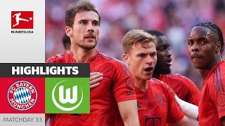 FC Bayern München vs VfL Wolfsburg 20 Highlights Goals  Bundesliga 202324 [upl. by Aicetel772]