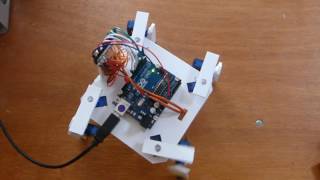 Quadruped Robot  Arduino  MJCONE test No1 [upl. by Ahtanaram797]