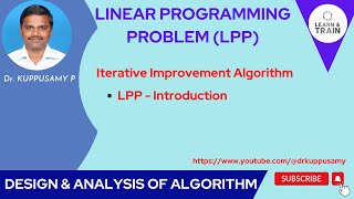 40 Iterative Improvement Algorithm  Linear Programming Problem LPP [upl. by Hound]