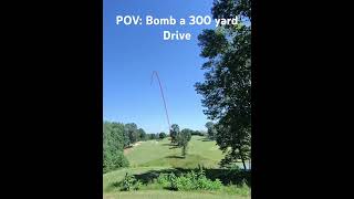 Bomb a 300 yard driver through my pov 🏌️‍♂️🔥 golfpov golfswing golfer shottracer [upl. by Latashia347]