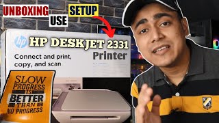 HP DeskJet 2331 Printer Unboxing  How to Setup and Use HP Deskjet 2331 All in One Colour Printer 🔥 [upl. by Kerwin]