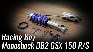 Unboxing Racingboy Monoshock GSX 150 R  S [upl. by Purdy]