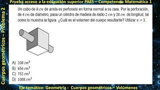 Geometría  Cuerpos geométricos  Problema 2 [upl. by Edin]