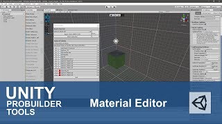 Unity Probuilder Material Editor [upl. by Farlie]