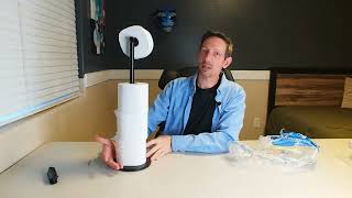 TACGEA Toilet Paper Holder Stand UNBOXING assembly and review [upl. by Dachia601]