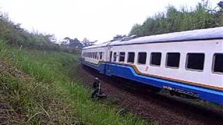 Railway  Parahyangan Train passing Sasaksaat Curve [upl. by Rickie644]