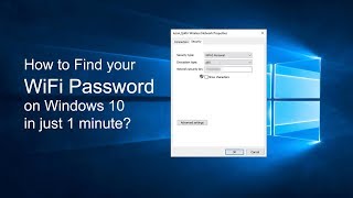 How to find WiFi Password on Windows 10 2021 [upl. by Ariew]