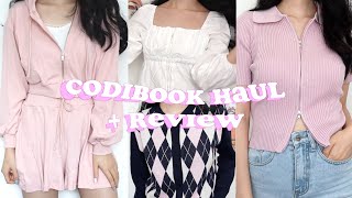 HUGE KOREAN FASHION TRYON HAUL  REVIEW  CODIBOOK 🌷 instaworthy pastel vibes 🌸 [upl. by Aiasi192]