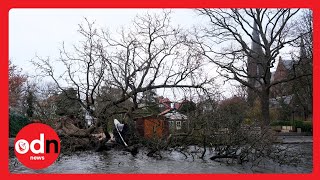 Storm Eunice Leaves Trail of DESTRUCTION in UK [upl. by Byler]