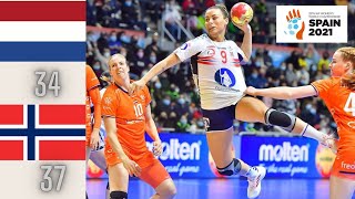 Netherlands vs Norway Handball Womens World Championship Spain 2021 [upl. by Alodee]