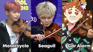 Imitating Various Sounds on Violin  Shin Yechan  BAND LUCY [upl. by Unhsiv]