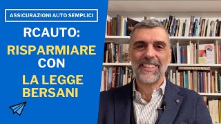 Come risparmiare con la legge bersani sullassicurazione rc auto [upl. by Janel]