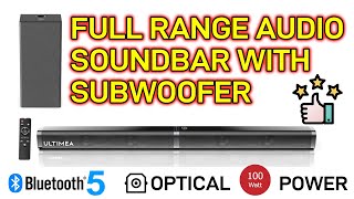 Great Soundbar for Movies amp Music with Subwoofer  Ultimea Tapio V [upl. by Eugen]