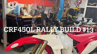 CRF450L rally build 13 Its electrical time [upl. by Anahsal]