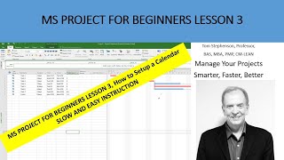 How to setup a calendar and insert holidays in MS Project for beginners [upl. by Lirret]