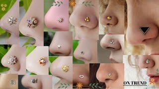 Traditional Gold nose pin stud DESIGNS 2020 TOP 30 COLLECTION Nose Stud For Girls  Daily Fashion [upl. by Nolyd]