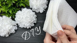 How to make Easy Tissue Paper Flowers DIY Paper Craft Tutorial [upl. by Mitzi]