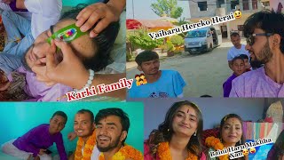 BhaiTika 2080♥️ Happy Tihar Mayaluharu 🙏❣️ rnkvlogs tiharspecial trending roshan family [upl. by Pickett]