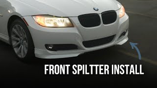 Front Splitter Install on a BMW E90 IKON MOTORSPORTS [upl. by Elberta]