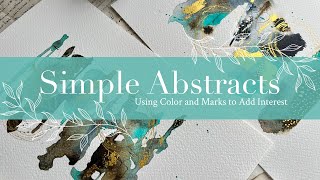 Simple Abstracts Using Color And Marks to Add Interest [upl. by Ovatsug]