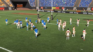 Rugby 22 gameplay test ita jap [upl. by Namia]