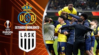 Union SaintGilloise vs LASK Extended Highlights  UEL Group Stage MD 3  CBS Sports Golazo [upl. by Weinrich]