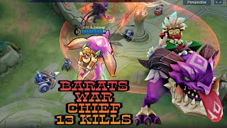 HYPER BARATS BUFF BARATS MVP GAMEPLAY  BARATS BEST BUILD  MOBILE LEGENDS [upl. by Irroc466]