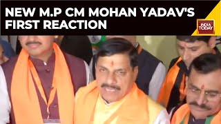 MP New CM News Watch New Madhya Pradesh CM Mohan Yadav’s First Reaction  India Today News [upl. by Enad475]