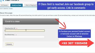 Turnitin Class New Update  How to use Turnitin Class ID and Enrollment Key 2024 [upl. by Yrellam]