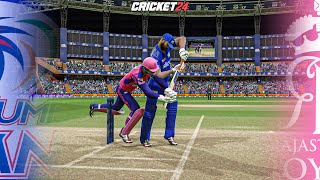 New Teams  MI vs RR  IPL 2024  Cricket 24 [upl. by Phedra386]