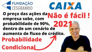 🔴 CAIXA ECONÔMICA FEDERAL  Probabilidade  Cesgranrio 2021  QUESTÃO 34 [upl. by Anwahs945]