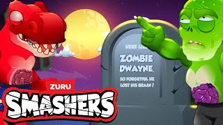 Graveyard Smash 🪦💥 Kids Action Cartoons Zuru Smashers World 🦖 Smashers Animated Stories [upl. by Aissatsana]