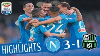 Napoli  Sassuolo 31  Highlights  Giornata 11  Serie A TIM 201718 [upl. by Quintana393]