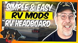 🔴How we made an RV headboard  RV Renovations [upl. by Argyres261]