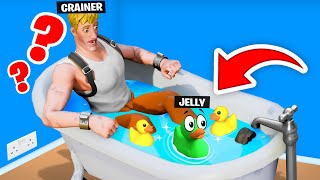 Jelly Watched Me Take A BATH In Fortnite Prop Hunt [upl. by Dietsche]