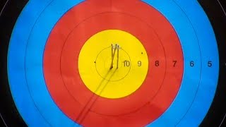 Incredible 3 arrows shot at 70 metres by Olympic Champion Chang Hye Jin 장혜진 [upl. by Darnoc]