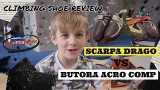 Climbing Shoe Comparison Scarpa Drago vs Butora Arco Comp [upl. by Schwerin]