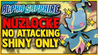 POKEMON ALPHA SAPPHIRE HARDCORE SHINY ONLY NUZLOCKE WITHOUT ATTACKING [upl. by Namyw]