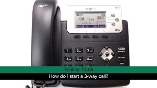 Yealink T23G How do I start a 3way call [upl. by Earas350]