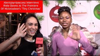 Henry Dangers Riele Downs Interview With Alexisjoyvipaccess  Tiny Christmas Premiere [upl. by Ocsecnarf]