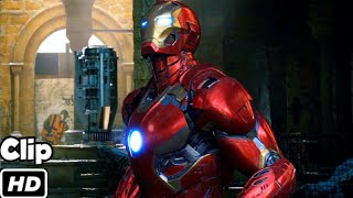 Avengers VS Ultron Mark 45 Battle of Sokovia Scene in Hindi Avengers Age of Ultron Movie Clip HD [upl. by Odlo591]