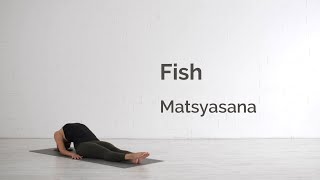 Fish Pose Matsyasana Tutorial [upl. by Tremain]