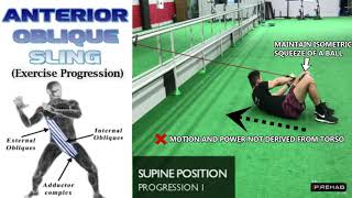 Anterior Oblique Sling Exercise Progression  Train Your Core Better [upl. by Frohne]