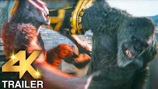 GODZILLA X KONG THE NEW EMPIRE quotGodzilla amp Kong Vs Skar Kingquot Trailer 4K ULTRA HD 2024 [upl. by Grounds611]