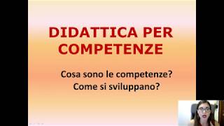 DIDATTICA PER COMPETENZE prepariamocialFIT [upl. by Cargian65]