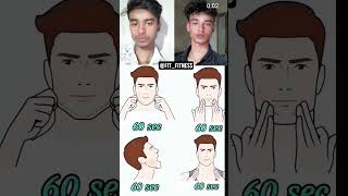 How to get perfect face shape 🧐‼️🔥fitness motivationgymhomeworkout bodybuildingjawlinegoalsyt [upl. by Euf]