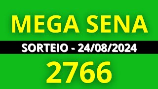 🍀 MEGA SENA de HOJE 240824 MEGASENA CONCURSO 2766 [upl. by Etiuqal]